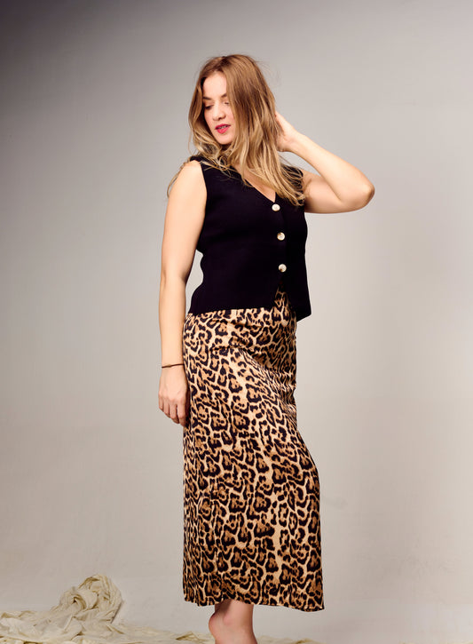 JUPE LEOPARD